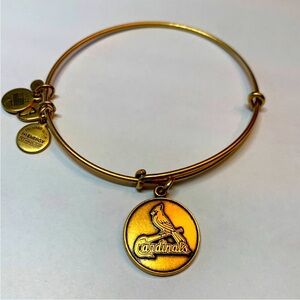 Alex and Ani MLB St. Louis Cardinals gold tone bracelet
